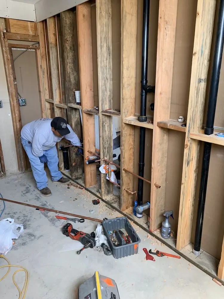 Commercial rough-in plumbing for Commercial Plumbing in Exton